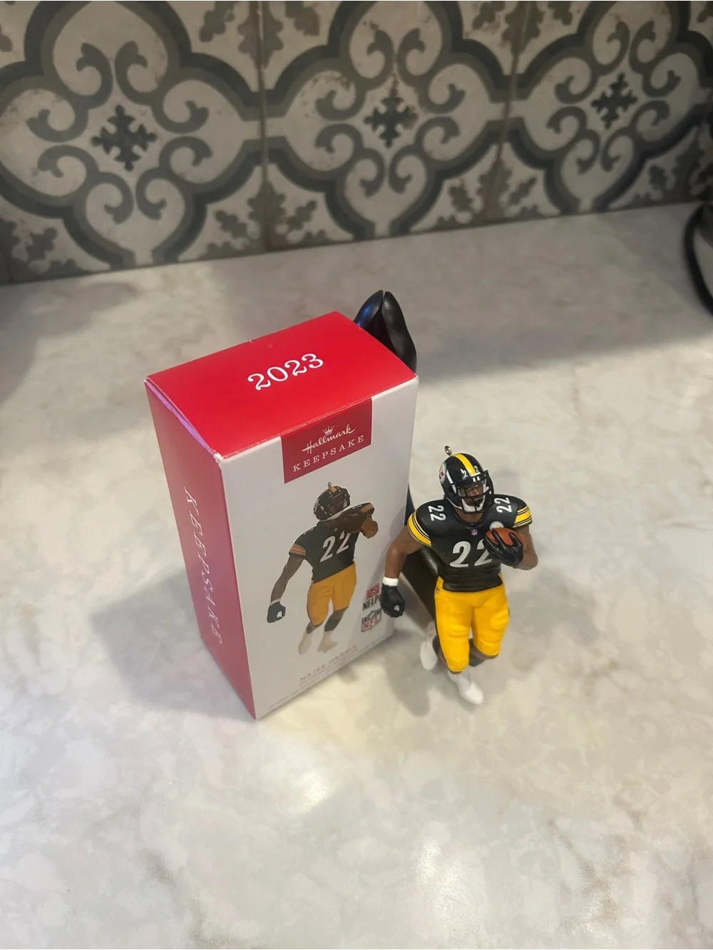 Hallmark Keepsake Najee Harris Black & Gold Steelers Collector’s Ornament-2023